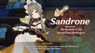 Sandrone's introduction in the Song of the Welkin Moon: Act I Archon Quest (Image via HoYoverse)